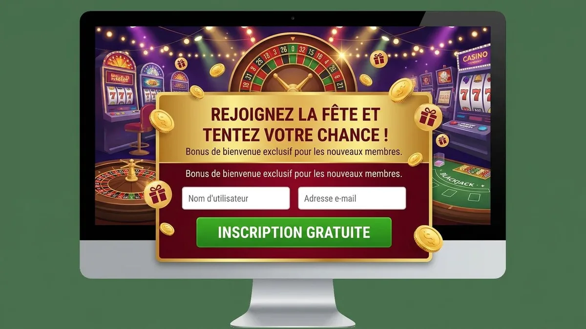 Inscription avec bonus